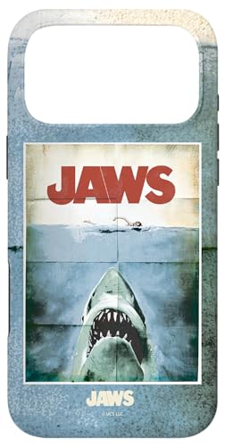 Image of Jaws 50th Anniversary Poster Vintage Style Front & Back Case for iPhone 17 Pro Max