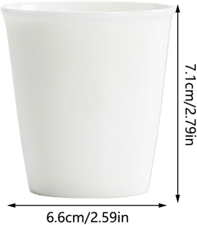 GSOUL Kungfu Tea cup Handmade Small Teacup Personal Owner Cup Single White Porcelain Kung Fu Drinking Small Tea Cups