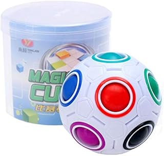 لعبة مكعب سحري بالوان قوس قزح، لعبة احجية سحرية بالوان متطابقة، لعبة تململ بالوان متطابقة - TOY02