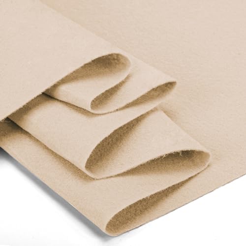 Felt Fabric 36" X 36"(1 Square Yard) Soft and Durable Flexible Sewing Patchwork Material Large Craft Felt Sheets by The Yard for Sewing DIY Art Craft Project Decorations (Skin Color)