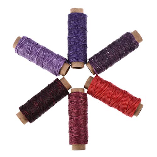 Set de hilo encerado para cuero 6 colores 55 yardas miniatura 3