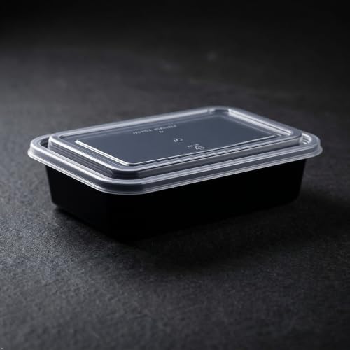 Image of canfinity Premium 750 ml Reusable Food Storage Container with | Lid Pack of 10 Rectangle Plastic Meal Prep & Packing Boxes | Fridge & Microwave Safe | Kitchen Storage Container