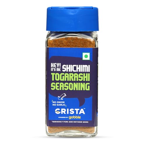 Image of CRISTA Japanese Shichimi Togarashi Seasoning | No Added Sugar | Cholesterol Free | Trans Fat Free | Zero added Colours, Fillers, Additives & Preservatives | 45 gms