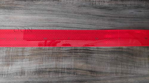 Image of 3M RRR4FT High Intensity Prismatic Grade Conspicuity Reflective Tape, 2 inch x 4 feet, Red