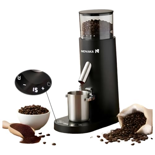 Opiniones de Molinillos de café eléctricos con conos - solo los mejores. 42 NOVAKA Molinillo de Café Eléctrico Profesional, con 60 Niveles de Molienda, Muelas Cónicas de Acero Inoxidable, Portátil y Recargable para Espresso, Prensa Francesa, Uso Casa,...