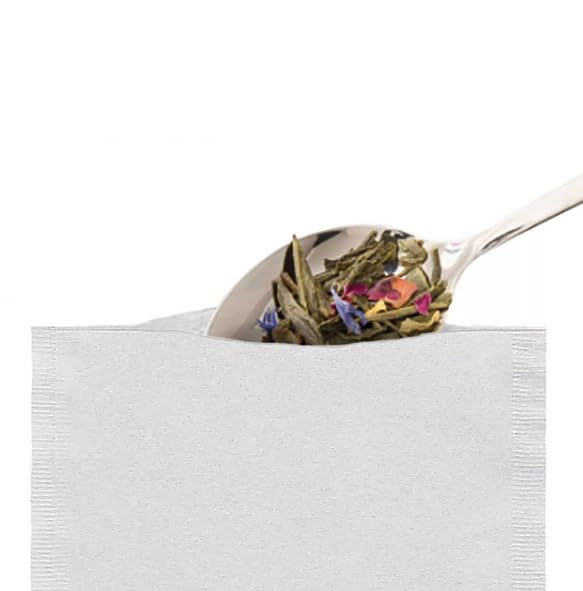 Finum - Bolsas de filtro de té de papel desechables para té suelto - M M - 3 x 100 unidades (total: 300 unidades), color blanco