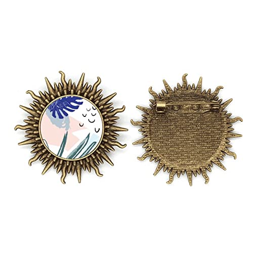 Broche en métal soleil Heaven's Art pour sublimer vos vestes et gilets en maille