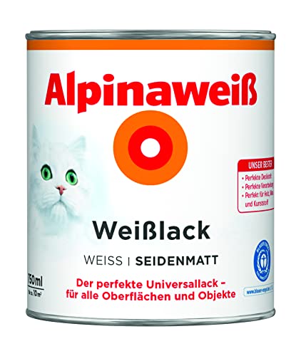 Preisvergleich Produktbild Alpina Weißlack 750ml seidenmatt