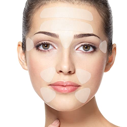 Gileooparl Facial Patches Wrinkle Remover Strips，160 Face Lift Tape，Forehead Wrinkle Remover Patches, Eye Wrinkle & Smile Wrinkle，Treatment Reusable Smoothing Wrinkle Patches