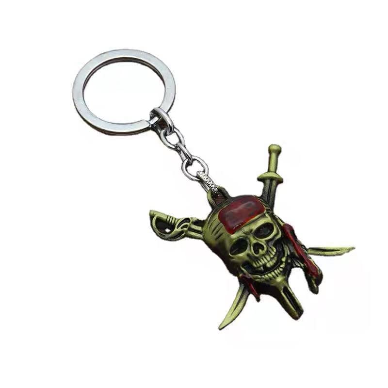 Multibao Pirates of the Caribbean Keyring Keychain Skeleton Punk