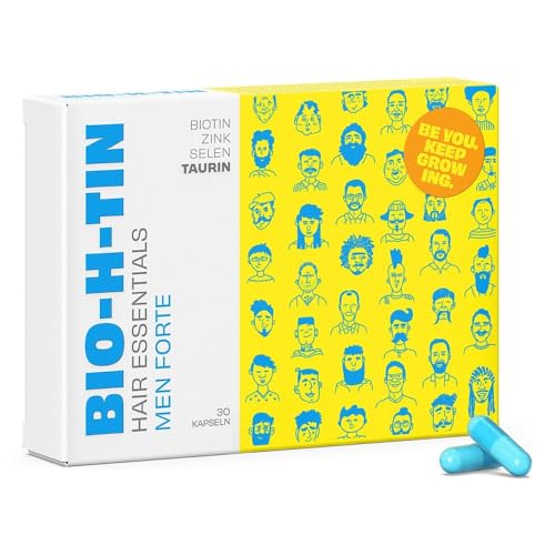 BIO-H-TIN Hair Essentials Men forte: Abgestimmte Nährstoffkombination für Männerhaare, 30 St. Kapseln