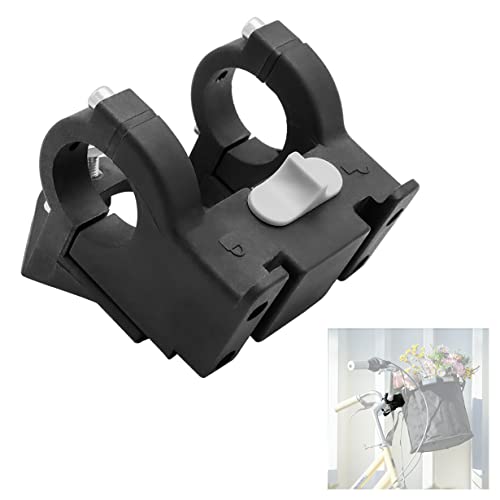 RAYMACE Bike Basket Adapter,Quick-Release Bicycle Basket Mounting Bracket Handlebar Accessories