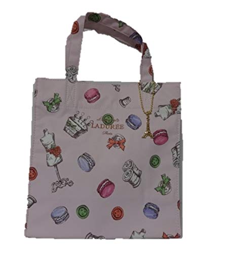 [ラデュレ] [スクレ マカロン柄 ロゴ入り チャーム付き トートバッグ M (ピンク)のサムネイル