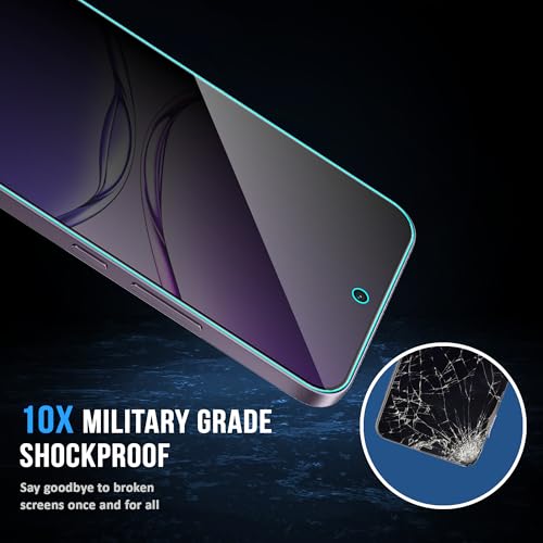 Image of ArmourPro Privacy Tempered Glass Screen Protector Compatible for Oppo F29 (6.7 Inch) with Edge-To-Edge Protector Coverage and Easy Installation kit (Pack of 2)