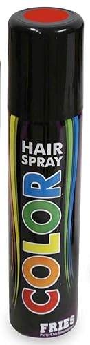 Haarspray Color für Fasching und Karneval, Diverse Farben, 100ml höchste Ergiebigkeit (rot)
