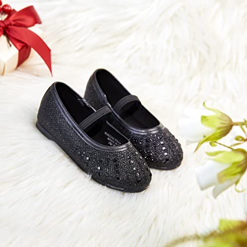 Image of GINFIVE Toddler Girls Dress Shoes Little Girls Mary Janes Ballerina Flats Shoes Toddler
