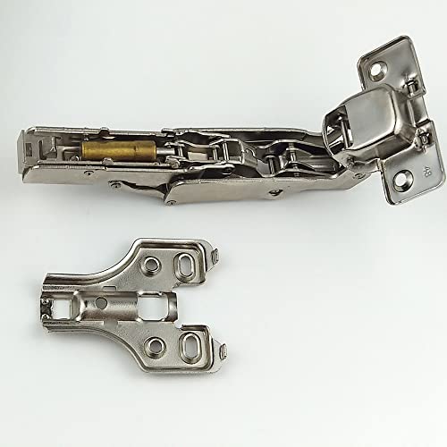 Vocomo 165 Degree Full Overlay Hinges Face Frame Cabinet Doors Hinges, 2 Pack Clip On Hydraulic Concealed Soft Closing Hinges For Lazy Susan Cabinet Corner Kitchen Cabinet Folden Door #TOP6