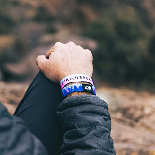 Zox Inspirational & Motivational Bracelet – Wanderer – Uplifting Reversible Stretch Wristband With Positive Affirmations Made From Recycled Plastic – Encouragement Gifts For Men, Women & Kids - Small #TOP4