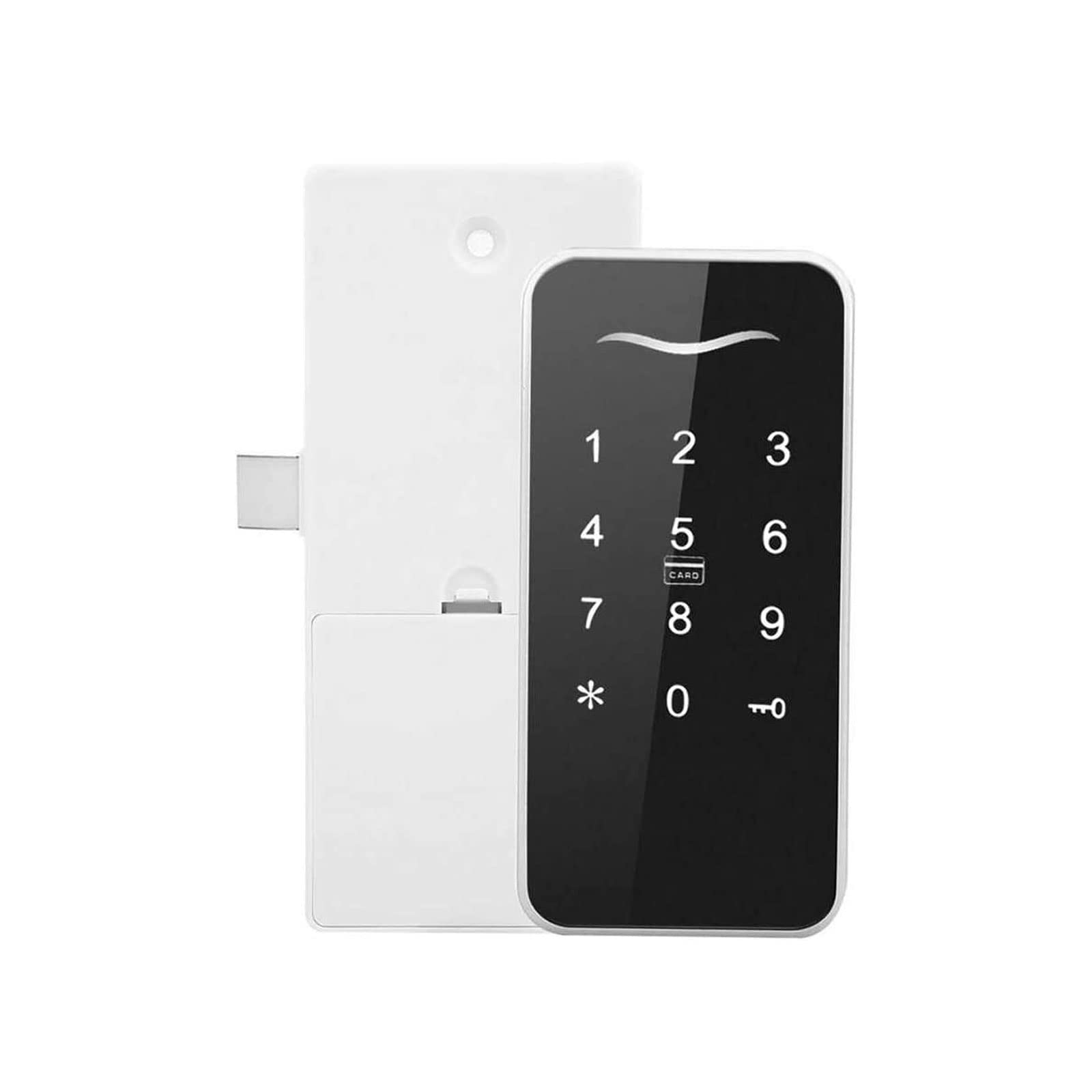 Cerrar Cerradura inteligente electrónica oculta, candado inteligente, tarjeta RFID, contraseña, teclado táctil para armario, archivador, cajón, contraseña sin llave para armario de puerta