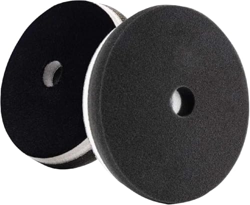 HDO Foam Black Finishing Polisher Buffer Pads (1 Pack, 6.5”)- Premium Heavy Duty Orbital Polishing Pads for Cars-Ultra Soft Foam Polishing Pads for Car Polishing Kit - Car Buffer Pads w/Tapered Edge