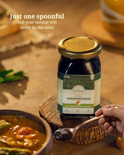 Image of Purvina Pre-Cooked Tamarind Paste - 200 gm | Organically grown Tamarind | Preservative-Free | Single Ingredient | Cooking Paste