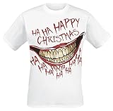 Maglietta cucita Batman t-Shirt, Bianco, S Uomo