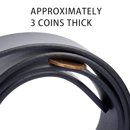 Men's Genuine Leather Dress Belt, Split Leather with Alloy Pin Buckle for Formal & Casual Wear4