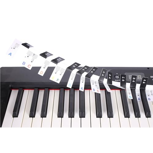 Piano Keyboard Stickers Electronic Piano Keyboard Note Stickers Removable Note Labels For Beginners Learning Electronic