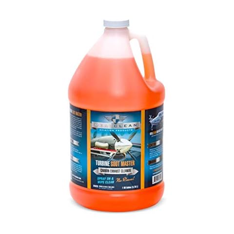 Turbine Soot Master- Aircraft Degreaser- Carbon and Exhaust Soot Remover for Aircraft- Desinged for Turboprop Aircraft- Aircraft Detailing- Created by Professional Aircraft Detailers-1 Gallon Cover