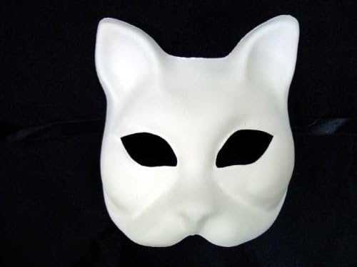 Amazon ベネチアのマスケラ Gatta 猫 無垢 ネコの仮面の基材 変身アクセサリー おもちゃ