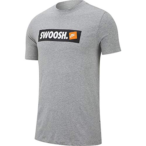Nike Tee Swoosh Bmpr Stkr, T-Shirt Uomo, Dk Grey