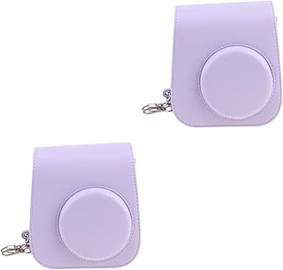 UKCOCO 2 Peças Bolsa Para Câmera De Corpo Cruzado Bolsa Para Câmera Crossbody Bolsa Para Câmera Instantânea 11 Bolsa Para Câmera Corpo Cruzado Mini 9 Bolsa Para Câmera Bolsa De Couro Pu