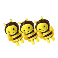 Porte-clés Peluche Abeille - 2 Pièces, Mignons, Doux, Décoration Pour Sac, Sac à Dos, Cartable (coton PP)