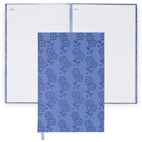 Journal ligné tissu gaufré Rachel Ditsy Grapemist carnet de notes Vera Bradley
