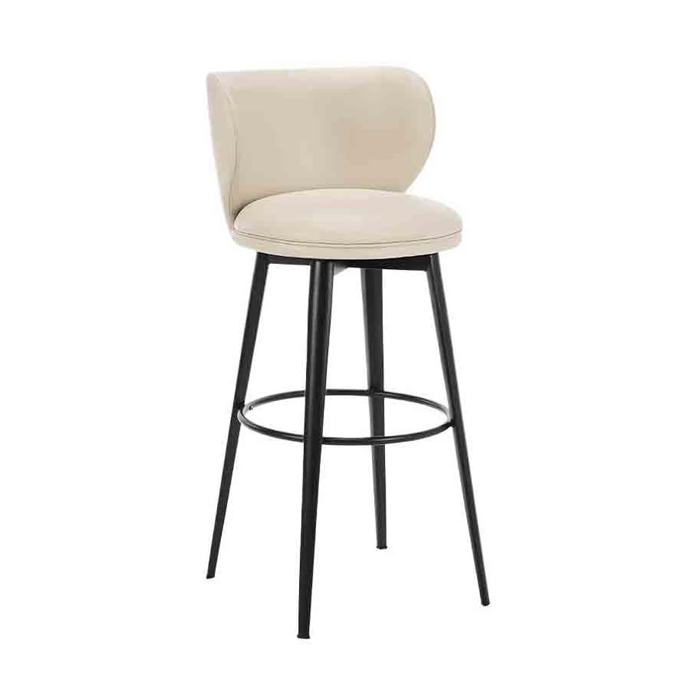 Chaise de bar moderne blanche au design épuré pour îlot de cuisine