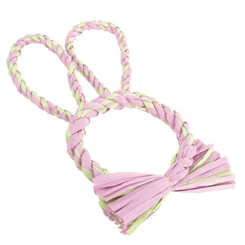 Housoutil ラフィア ブタ おもちゃ ウサギ ぬいぐるみ 装飾 猫砂 蓋 紙 イースター オーナメント ツリー 吊り下げ オーナメント 屋内 ペンダン