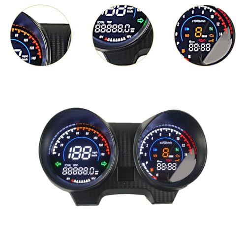 Modification de moto avec tableau de bord et compteur numérique étanche réglable