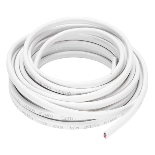 14 Gauge Marine Wire, 14AWG 30ft Marine Grade Wire Waterproofing Boat Electrical Cable for Boat, Automotive, RV, Camping, Trailer, Multifunctional Use, Easy Installation