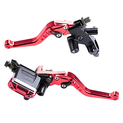 Homyl 1 par universal de alavancas de freio de motocicleta de 2,2 cm Kit de reservatório de alavanca