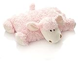 niedliches Plüschschaf Schmusekissen aus flauschig-weicher Röschenwolle