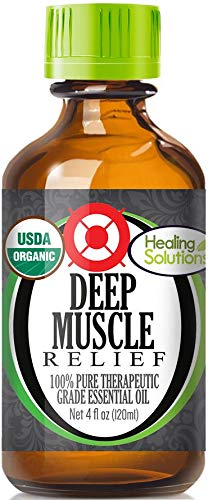 Healing Solutions Oils Blends 120ml - Deep Muscle Relief Blend Essential Oil - 4 Fluid Ounces