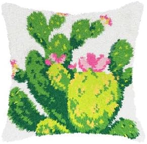 Latch Hook Rug Kit, DIY Rug Making Kit for Adults Kids, Sunflower Latch Hook Rug Making Kits, Cross Stitch Kit Carpet Making Cushion Needlework for Beginners, Home Decor, Sunflower 50x38 cm