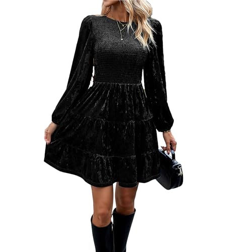 Mini-robe de soirée en velours chic pour vos dîners et sorties citadines