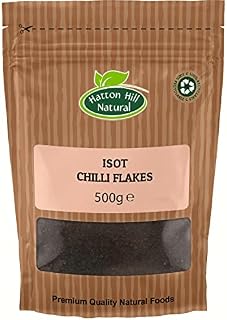 Isot (Urfa) Chilli Flakes 500g by by Hatton Hill | Urfa Pepper, Mildly Hot, Gourmet Choice, Smoky, Good for Marinade Meat & Chicken.