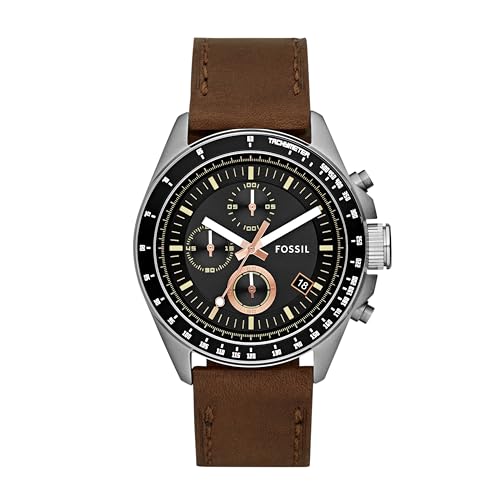 Fossil Decker Brown Watch Ch2885 - Chronograph, Men, Leather