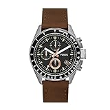 Fossil Orologio Decker Uomo, movimento cronografo al quarzo, cassa in acciaio inossidabile da 44 mm...