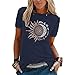 Sommer Damen T-Shirt Mit Aufdruck Lässig Tunika Sommer Elegant Motive Tee Top Basic Rundhals Teenager Mädchen Casual Weich Bluse Tee Shirt Tshirt Sweatshirt Sommershirts