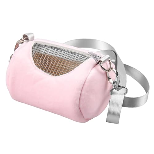 Nicear Sac de transport pour hamster de voyage Sac pour hamster d'extérieur chaud Cage de voyage respirante pour petits animaux avec sangles réglables pour...
