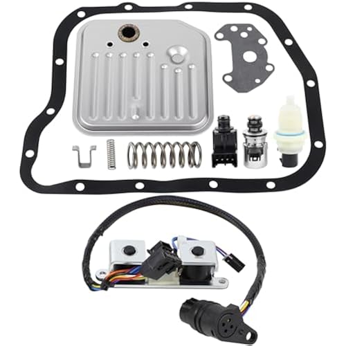 A500 A518 A618 46RE 47RE 48RE Transmission Filter Gasket Kit Fit for Dodge Ram 1500 2500 3500 Dakota Durango Grand Cherokee Jeep Chrysler 2000-up with Governor Pressure Sensor Solenoid 42RE 44RE