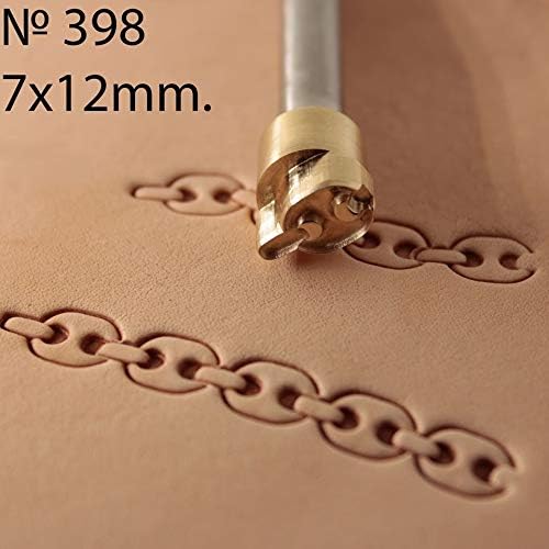 DandS ltd Leather Stamp Tool, Chain, Professional Steel Craft Tool for Leatherworking, Embossing, Carving & Stamping Leather Projects, Belts Wallets & DIY Projects Compatible with Mallet #398